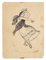 Adolphe Willette, Spanish with Castanes, Original Drawing, 1890s, Immagine 1