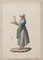 Michela De Vito, Costume napoletano, originale guazzo, XIX secolo, Immagine 1