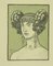 Ferdinand Bac, die Grüne Griechische Göttin, Originale Lithographie, 1923 1
