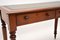 Antique Victorian Mahogany Leather Top Writing Table Desk 5