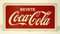 Cartel de Bevete Coca-Cola italiano de doble cara estampado en metal, años 60, Imagen 1