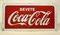 Cartel de Bevete Coca-Cola italiano de doble cara estampado en metal, años 60, Imagen 2