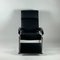 Bauhaus Black Leather Lounge Chair, 1930s 3