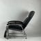 Bauhaus Black Leather Lounge Chair, 1930s 4