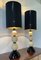 Murano Black and Ivory Glass Table Lamps, 2000s, Set of 2 2