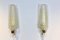 Large Murano 24kt Gold Flaked Glass Leaf Sconces from Barovier & Toso, Set of 2 1