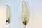 Large Murano 24kt Gold Flaked Glass Leaf Sconces from Barovier & Toso, Set of 2 4