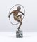 Escultura Boudaine, Hoop Dancer, 1920, Art Déco de bronce, Imagen 1