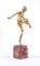 Escultura Feguays, Tamborine Dancer, 1925, Art Déco de bronce dorado, Imagen 1