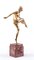 Scultura Feguays, Tamborine Dancer, 1925, Art Deco in bronzo dorato, Immagine 9