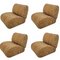 Giannone Lounge Chairs by Giovanni Grignani for Seven Salotti, 1970s, Set of 4 1
