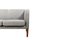 Dänisches 3-Sitzer Sofa aus grauem Stoff mit Teak Beinen, 1950er 7