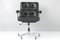 Desk Chair on Wheels in Black Leather from Girsberger, 1976 13