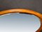 Art Deco Oval Mirror in Carved Mahogany 4