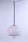 Space Age German Opaline Hanging Lamp with Harmonica Cord, 1960s 1
