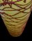 Jarrón de pie grande en amarillo y rojo de cerámica, años 70, Imagen 6