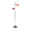 Tall Red Metal and Chrome Floor Lamp by Josef Hurka for Lidokov, 1960s, Image 7