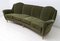 Mid-Century Italian Modern Curved Velvet Sofa, 1950s 3