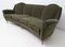 Italienisches Gebogenes Mid-Century Modern Sofa aus Samt, 1950er 4