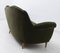 Italienisches Gebogenes Mid-Century Modern Sofa aus Samt, 1950er 7