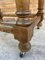 French Walnut Side Table with Drawer, Carved Arches and Column Legs with Wheels, 1890s 12