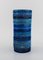 Cylindrical Vase in Rimini Blue Glazed Ceramics by Aldo Londi for Bitossi, 1960s 2