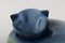 Ceramica da studio, grande figura unica del gatto sdraiato, anni '80, Immagine 3