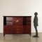 Cabinet in Mahogany Veneer and Brass, Italy, 1950s, Image 2