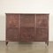 Cabinet in Mahogany Veneer and Brass, Italy, 1950s 10