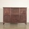 Cabinet in Mahogany Veneer and Brass, Italy, 1950s, Image 10