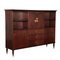 Cabinet in Mahogany Veneer and Brass, Italy, 1950s, Image 1