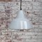 Mid-Century Vintage Industrial Grey Enamel Ceiling Lamp from Philips 4