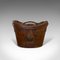 Antique English Leather Hat Box 4