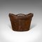 Antike englische Leder Hutschachtel 1