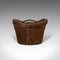 Antique English Leather Hat Box 1