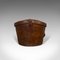 Caja para sombreros inglesa antigua de cuero, Imagen 5