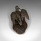 Uccellino decorativo antico in bronzo e mogano, inizio XX secolo, Immagine 7