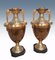 Tischlampen aus Antiker Bronze & Weißem Marmor, 2er Set 9