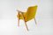 Vintage Lounge Armchair in Yellow Fabric, 1960s 5