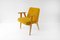 Vintage Lounge Armchair in Yellow Fabric, 1960s 1