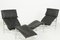 Vintage Black Skye Chaise Lounge Chairs by Tord Björklund for IKEA, 1980s, Set of 2 1