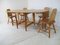 Scandinavian Dining Table & Chairs Set by Eero Aarnio for Laukaan Puu, 1960s, Set of 5, Image 1