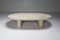 Travertine Oval Coffee Table, 1970s 1