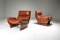 Model P110 Canada Lounge Chairs in Cognac Leather by Osvaldo Borsani, 1960s, Set of 2 8