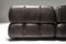 Camaleonda Sectional Sofa in Chocolate Brown Leather by Mario Bellini for B&B Italia / C&B Italia, 1970s, Set of 6 11