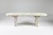 Travertine Oval Table, 1970s 1