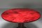Red Parchment and Mahogany Table by Aldo Tura, 1960s 7