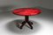 Red Parchment and Mahogany Table by Aldo Tura, 1960s 1