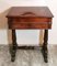 Victorian English Mahogany Feather Dressing Table with Mirror and Drawers 1