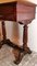 Victorian English Mahogany Feather Dressing Table with Mirror and Drawers 3